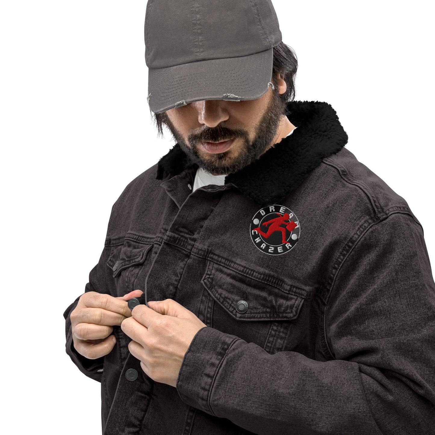 DC Unisex denim sherpa jacket - Dreamchazer