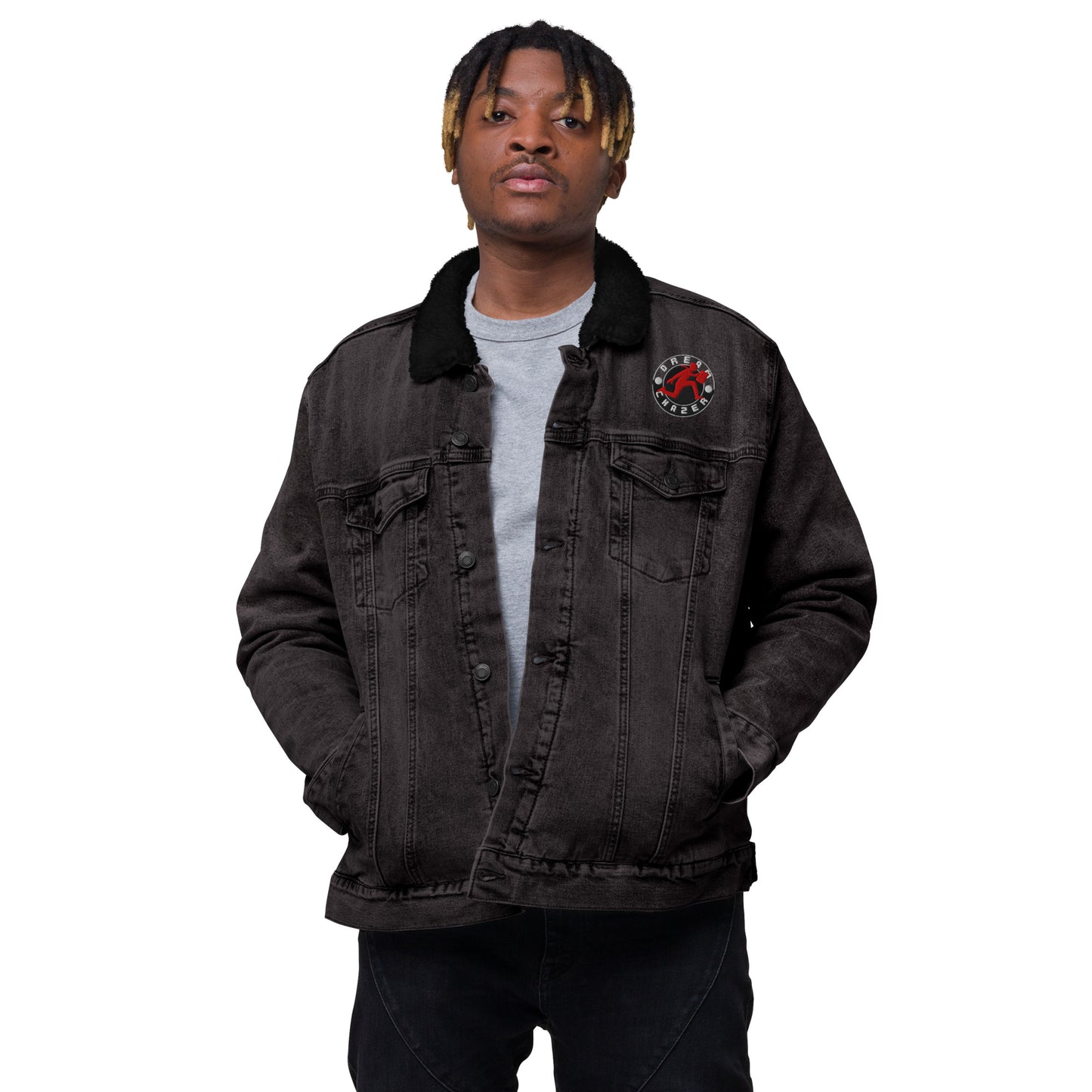 DC Unisex denim sherpa jacket - Dreamchazer