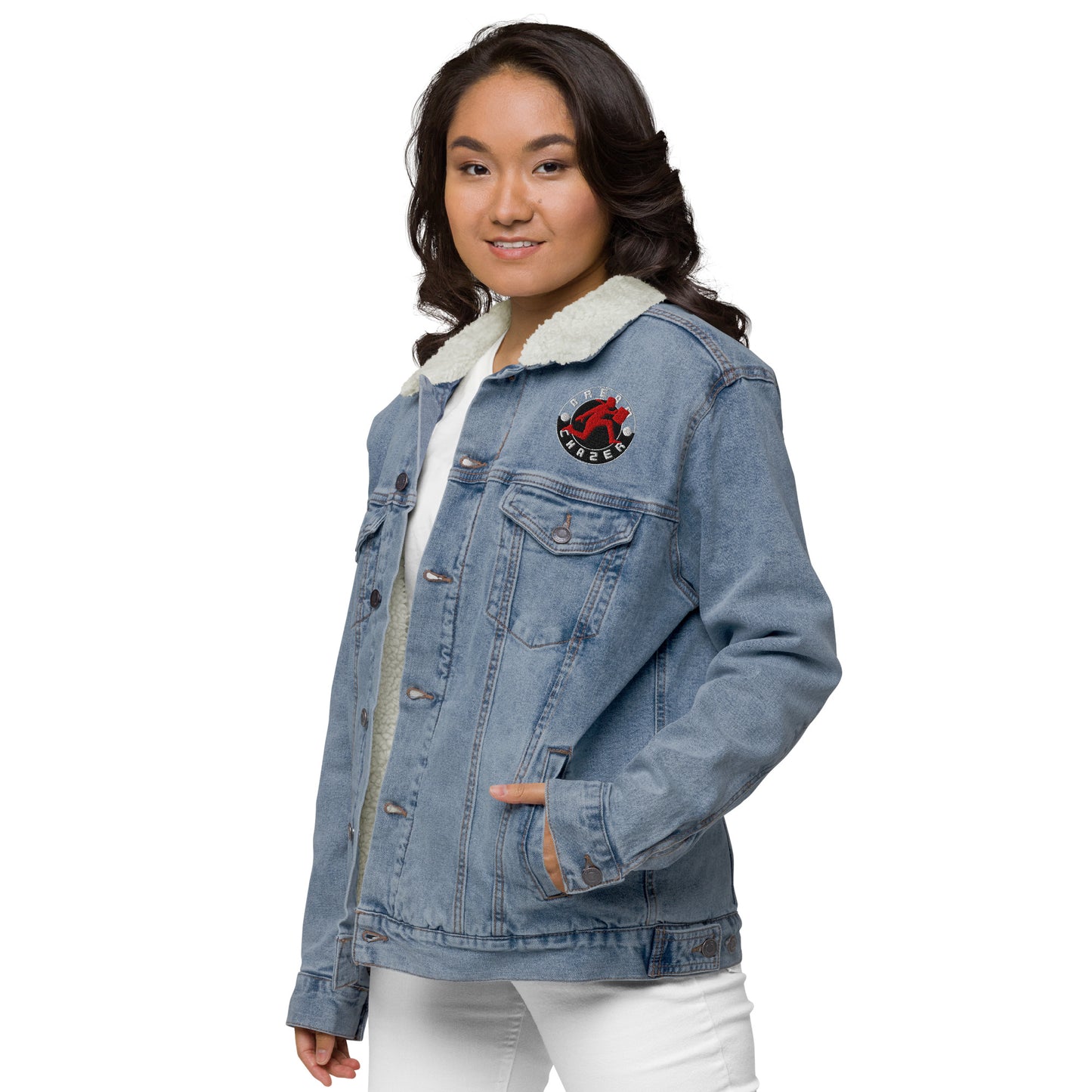 DC Unisex denim sherpa jacket - Dreamchazer