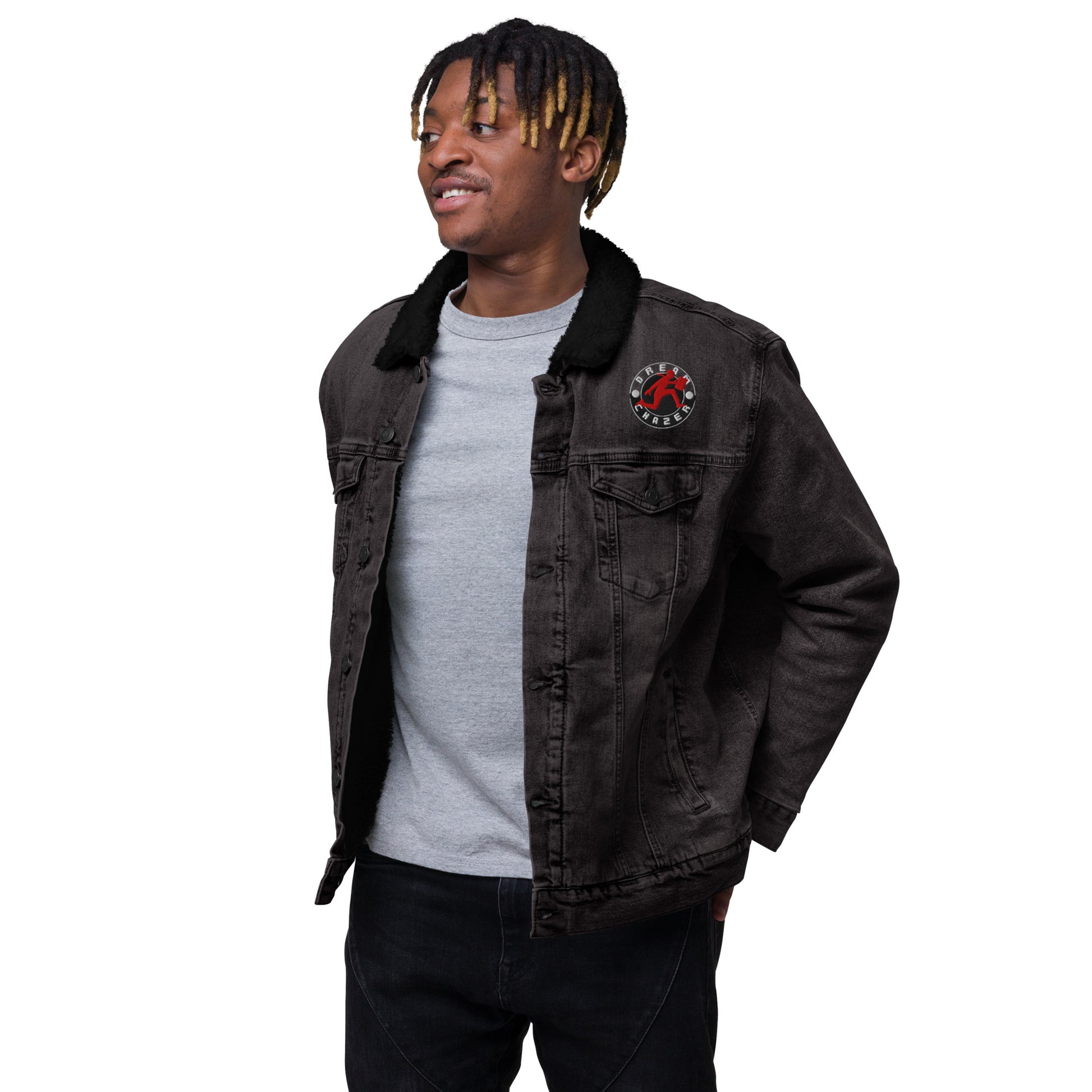 DC Unisex denim sherpa jacket - Dreamchazer