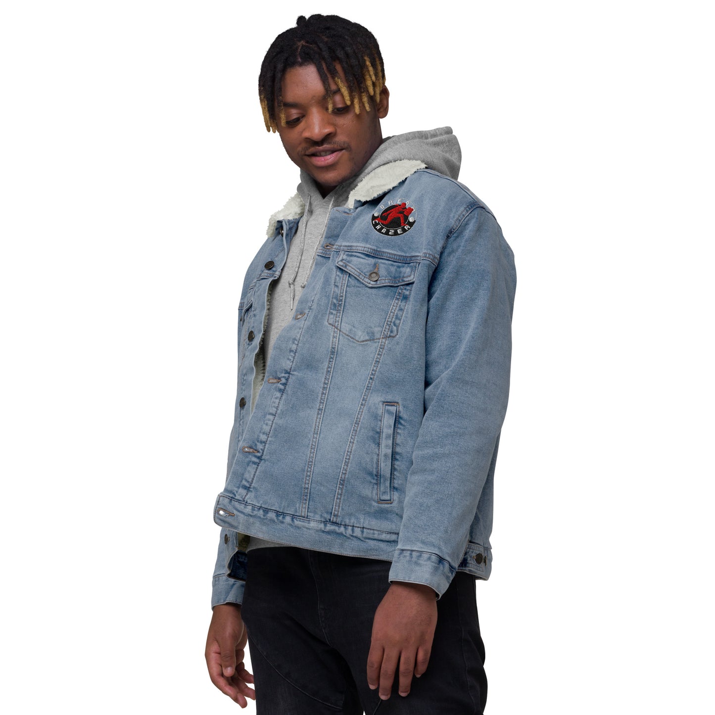 DC Unisex denim sherpa jacket - Dreamchazer
