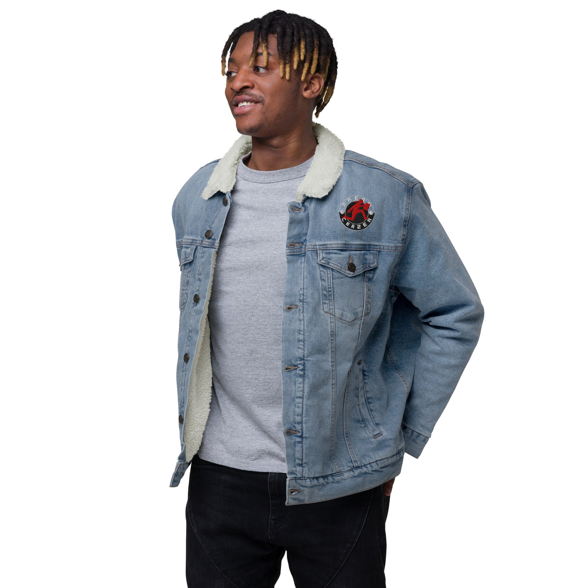 DC Unisex denim sherpa jacket - Dreamchazer